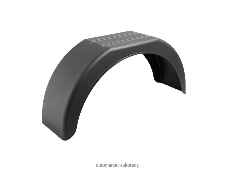 Blatník plast 14''/220 mm DOMAR černý lomený